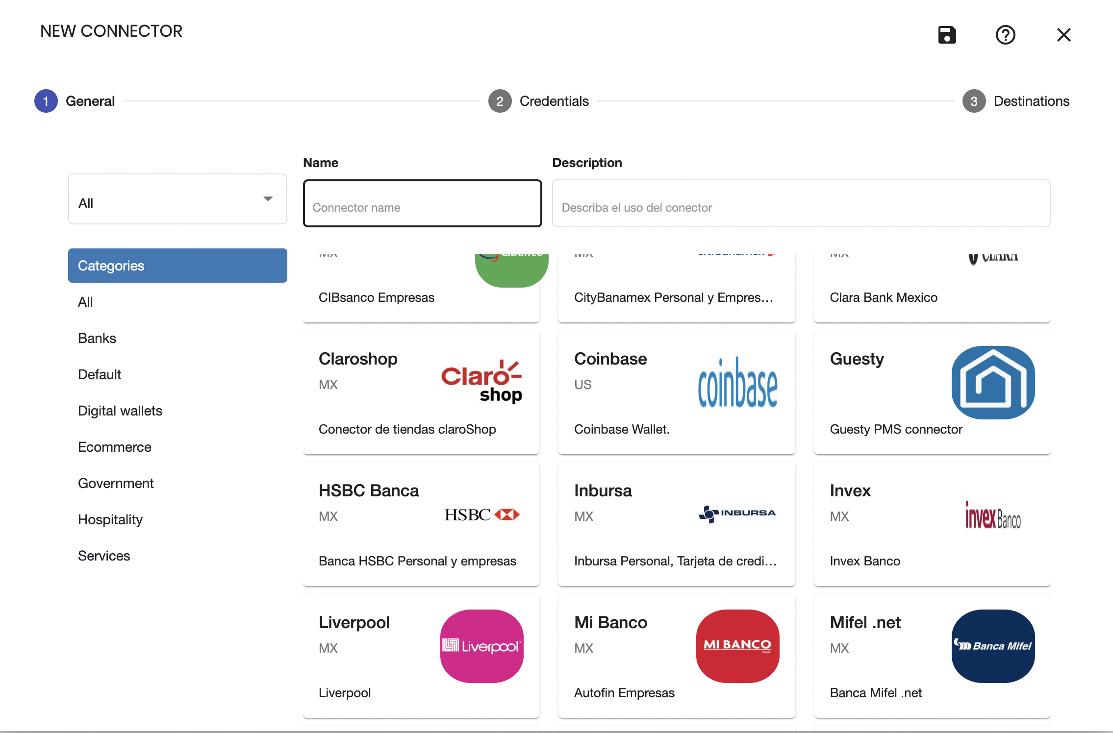 Select the API